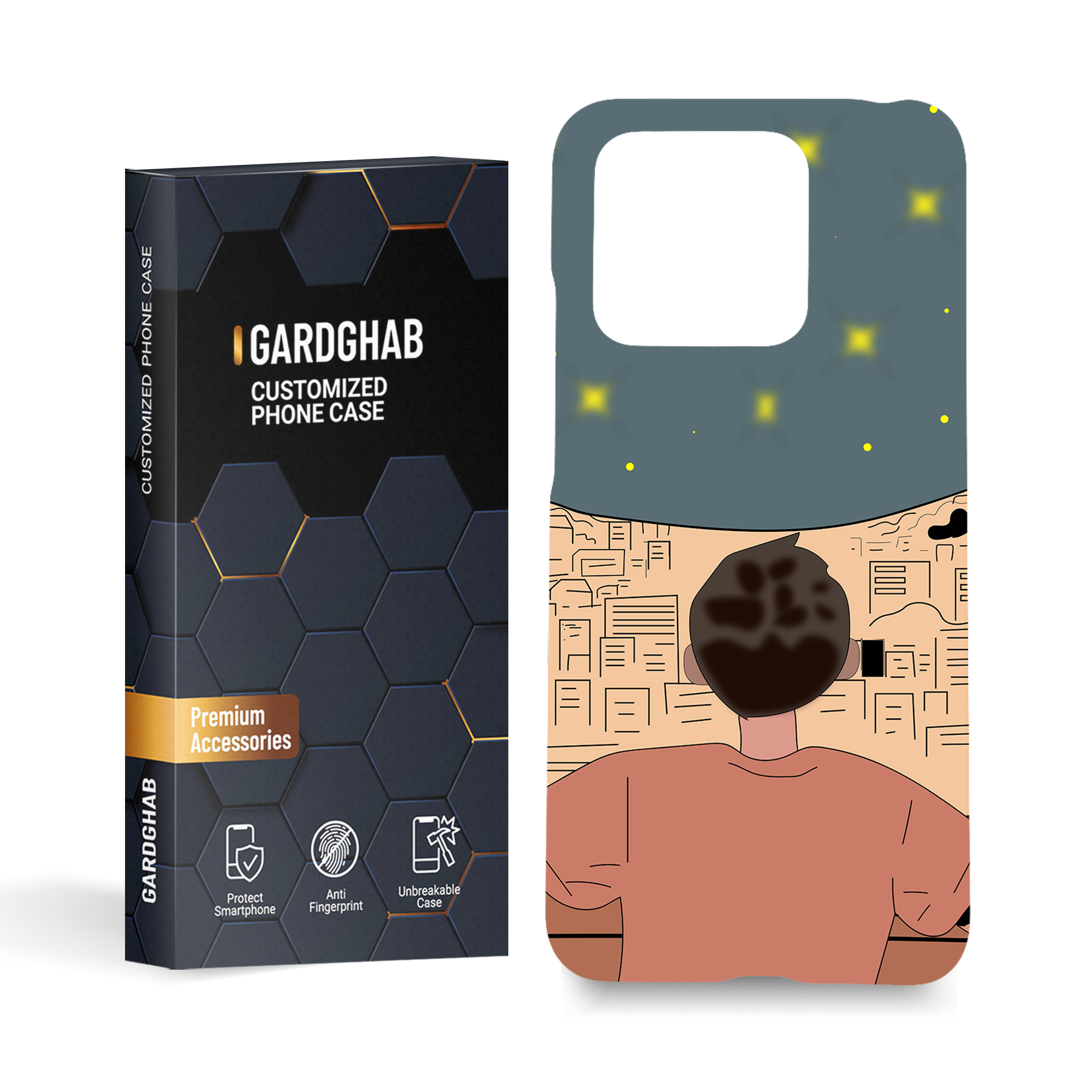 کاور گارد قاب مدل فانتزی مناسب برای گوشی موبایل شیائومی Redmi 10c