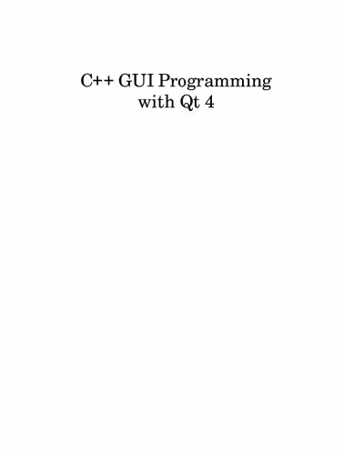 خرید و دانلود نسخه کامل کتاب C   GUI Programming with Qt 4