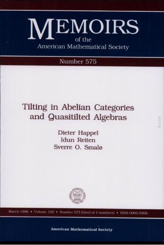 خرید و دانلود نسخه کامل کتاب Tilting in Abelian Categories and Quasitilted Algebras