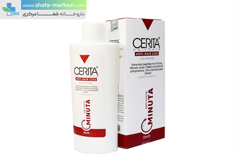 شامپو ضد ریزش مینوتا مو های چرب سریتا | CERITA minuta anti hair loss shampoo for oily hair