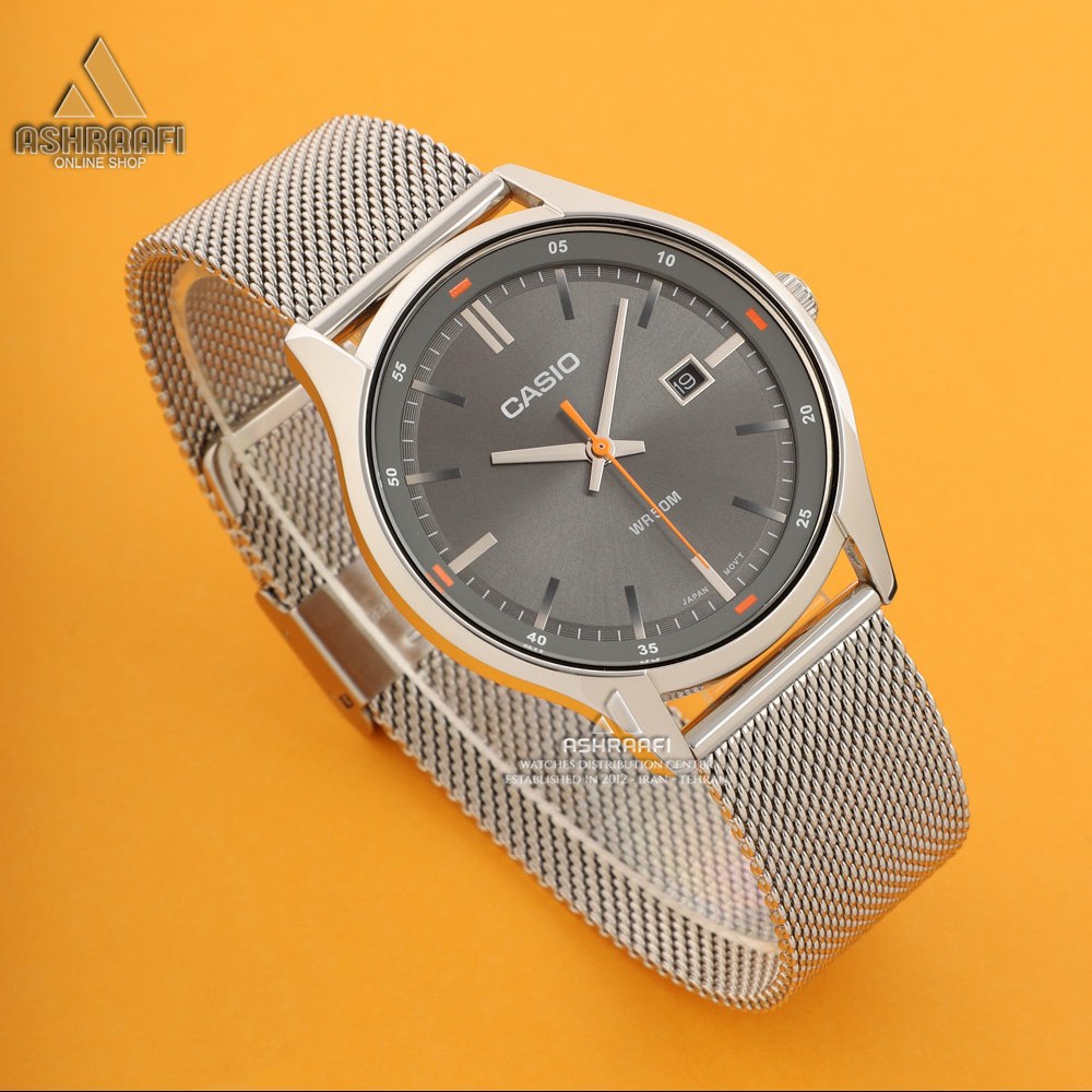 ساعت مردانه کاسیو بند حصیری Casio MTP-E710M-8AV