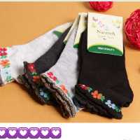 جوراب ساق گلدار