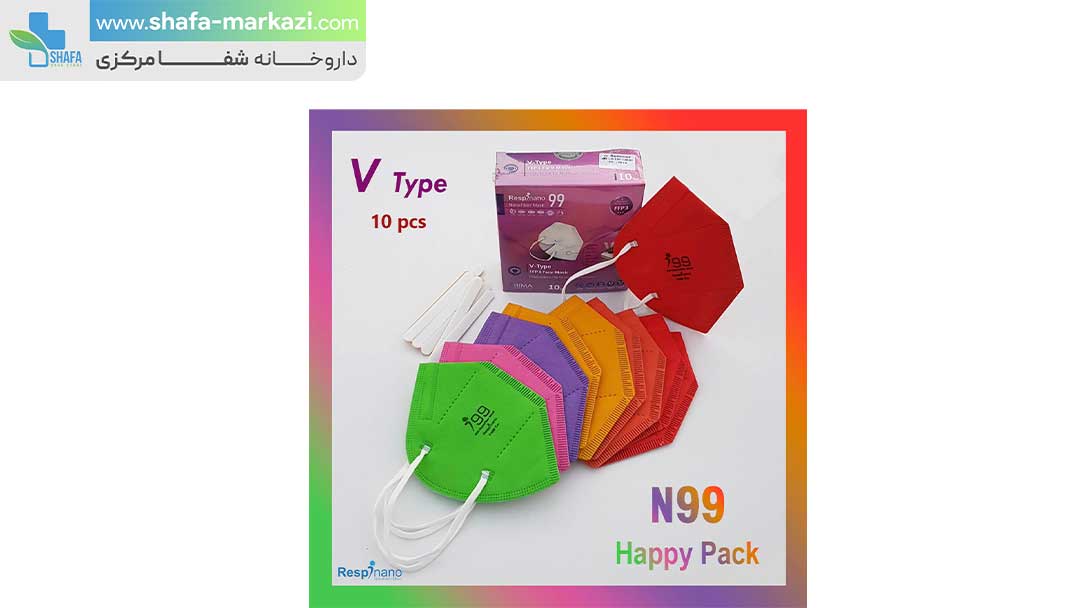 ماسک وی تایپ بدون سوپاپ رسپی نو ریما | RIMA respi nano ffp3 n99 v-type mask