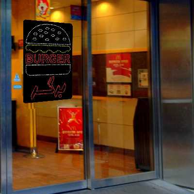 تابلو ال ای دی آیاز طرح برگر کد 729