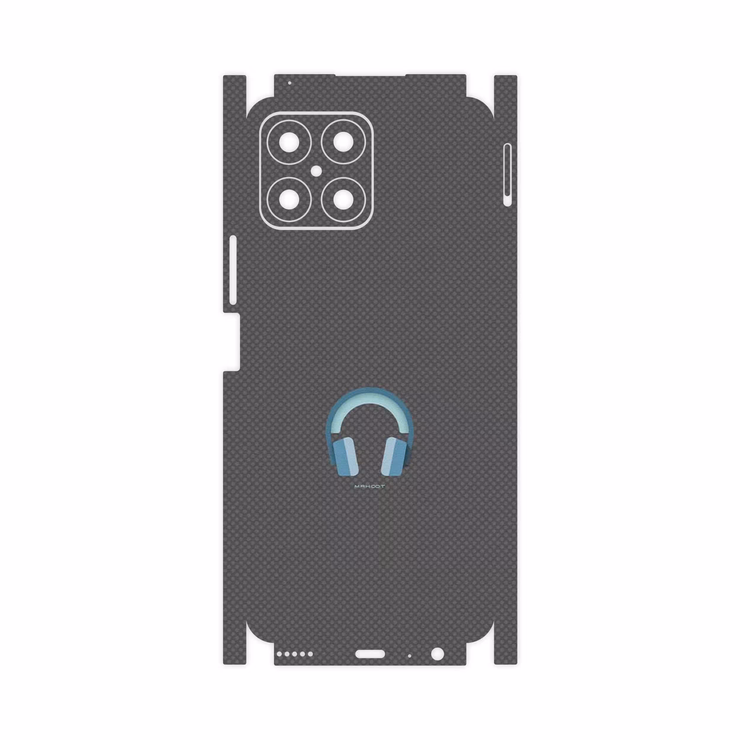 برچسب پوششی ماهوت مدل Minimal Headphone Icon-FullSkin مناسب برای گوشی موبایل آنر X8