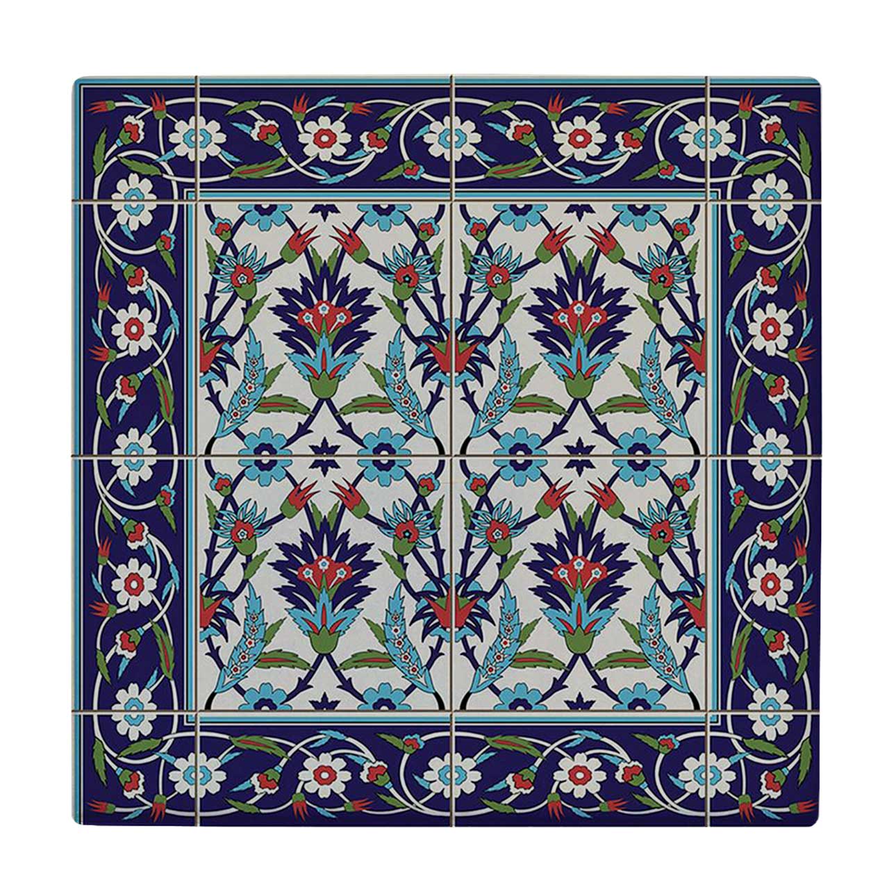  کاشی کارنیلا طرح نقوش هندسی ایرانی کد wkk802