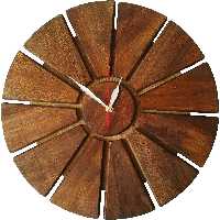 ساعت چوبی مدل لوتوس کد 003