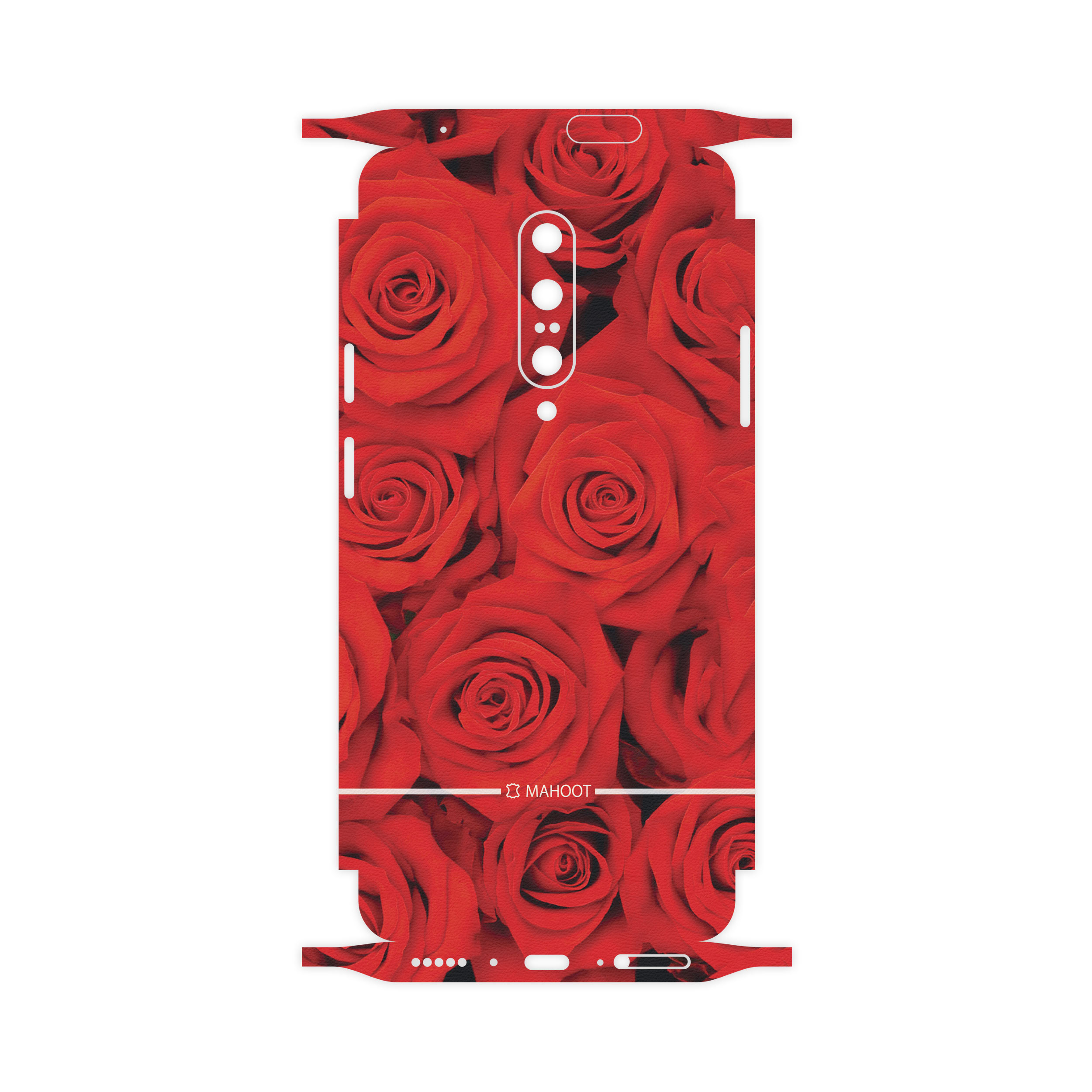 برچسب پوششی ماهوت مدل Red-Flower-FullSkin مناسب برای گوشی موبایل وان پلاس 7 Pro