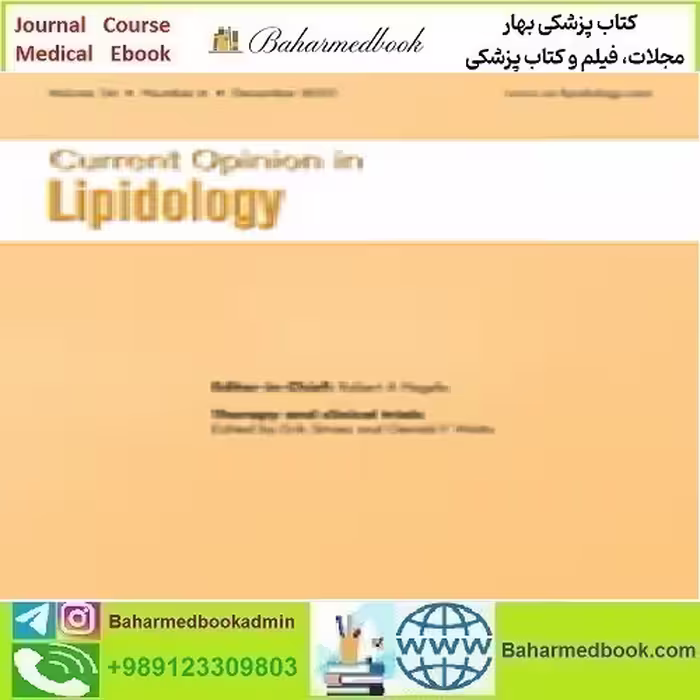 Current Opinion in Lipidology Volume 34 1 to 6 2023 TRUE