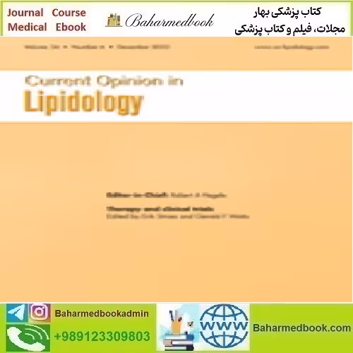 Current Opinion in Lipidology Volume 34 1 to 6 2023 TRUE