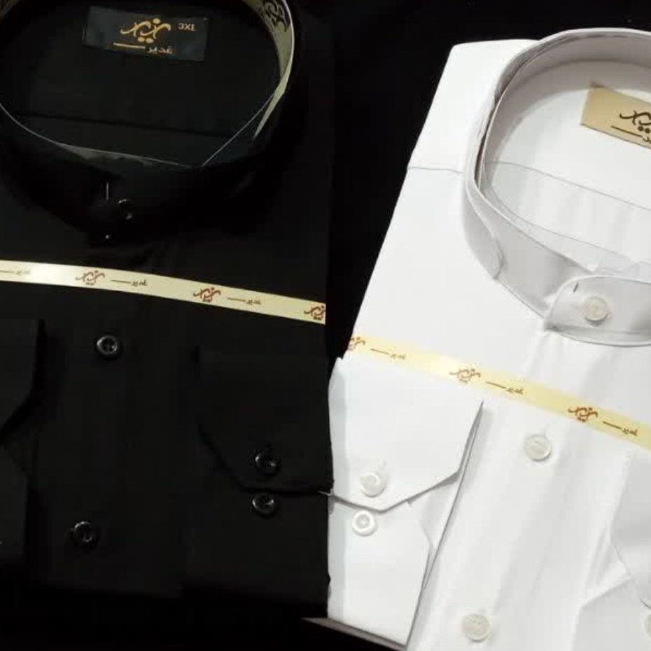 پیراهن یقه دیپلمات مشکی(3ایکس)تترون بروجرداصل