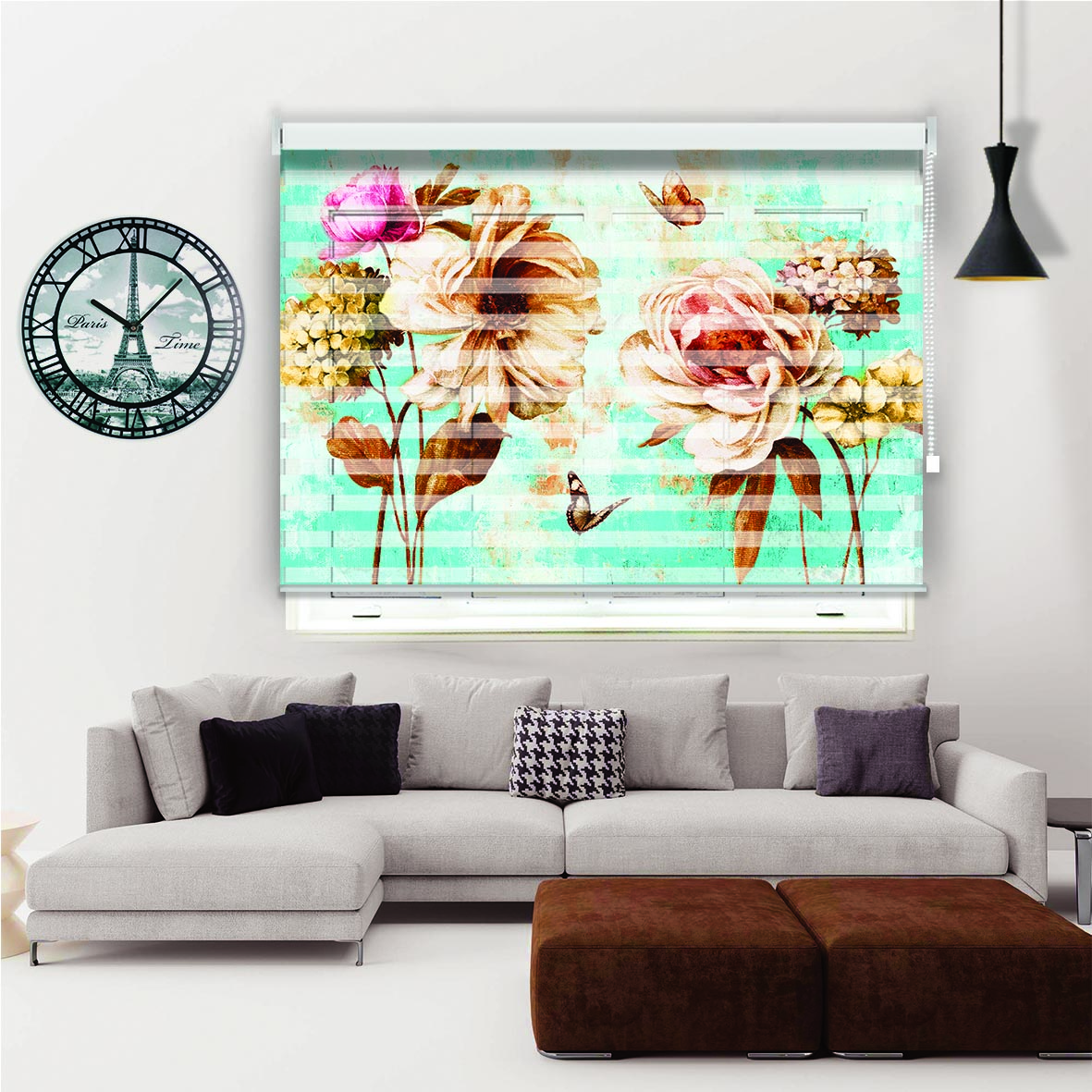 پرده زبرا مدل BM-1 سایز 180x180 سانتی متر