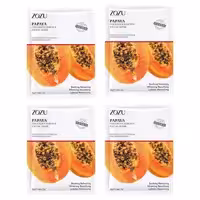 ماسک صورت زوزو مدل Papaya وزن 30 گرم مجموعه 4 عددی