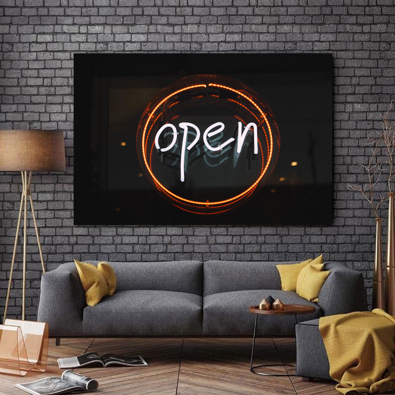 تابلو شاسی طرح نئون کد A14 | دنیای قاب