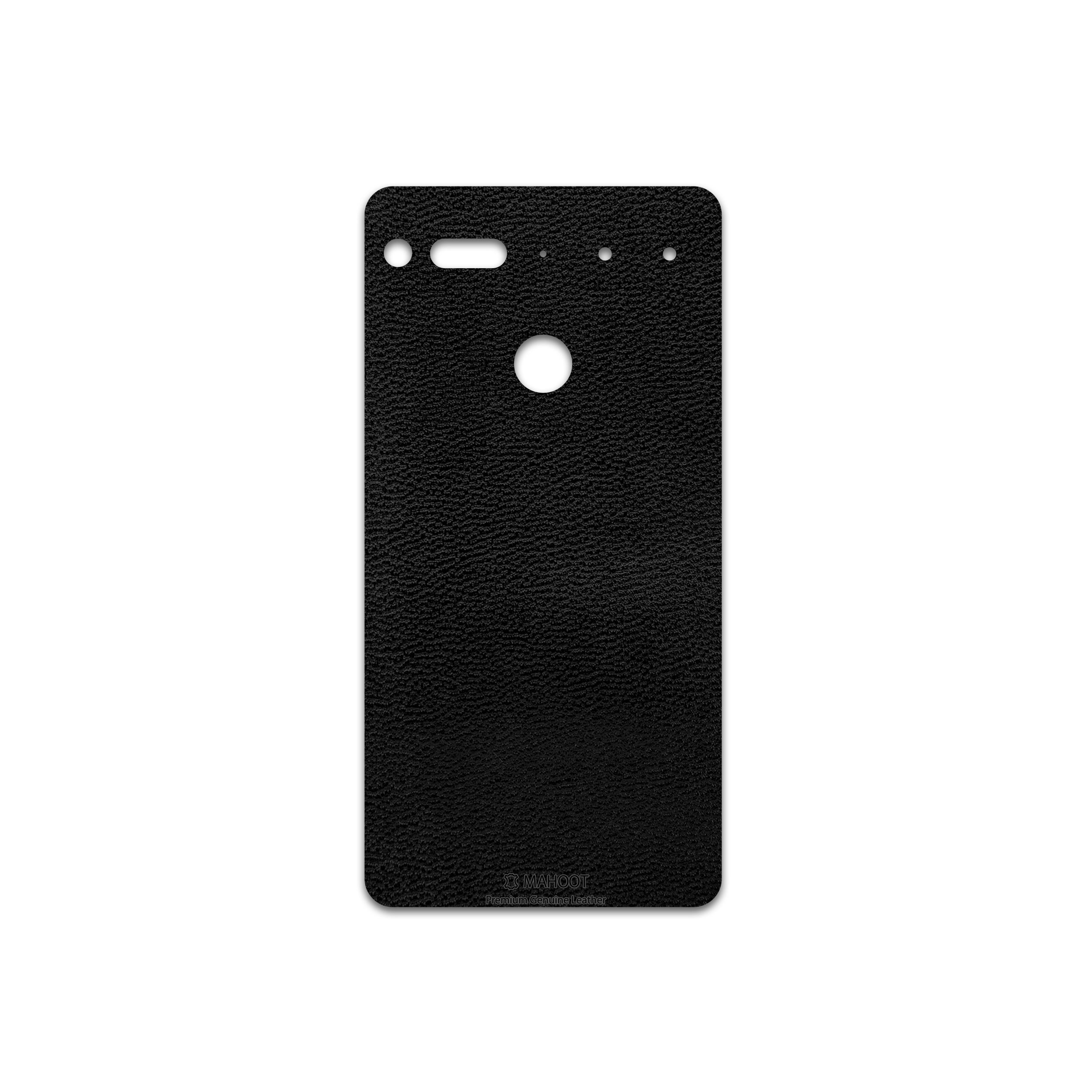 برچسب پوششی ماهوت مدل Black-Leather مناسب برای گوشی موبایل اسنشال PH-1