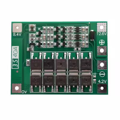 ماژول محافظ شارژ و دشارژ باتری لیتیومی مدل 3S-40A کد Ren-3-40