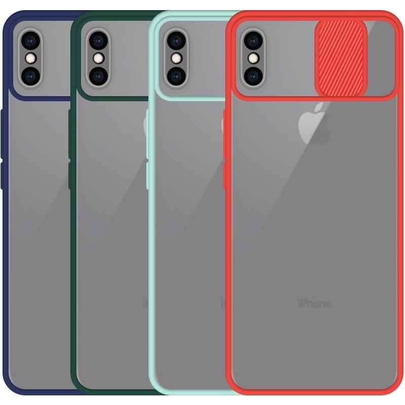 قاب محافظ مناسب برای گوشی IPHONE XS MAX مدل ماکرو شیلد محافظ لنزدار طرح پشت مات