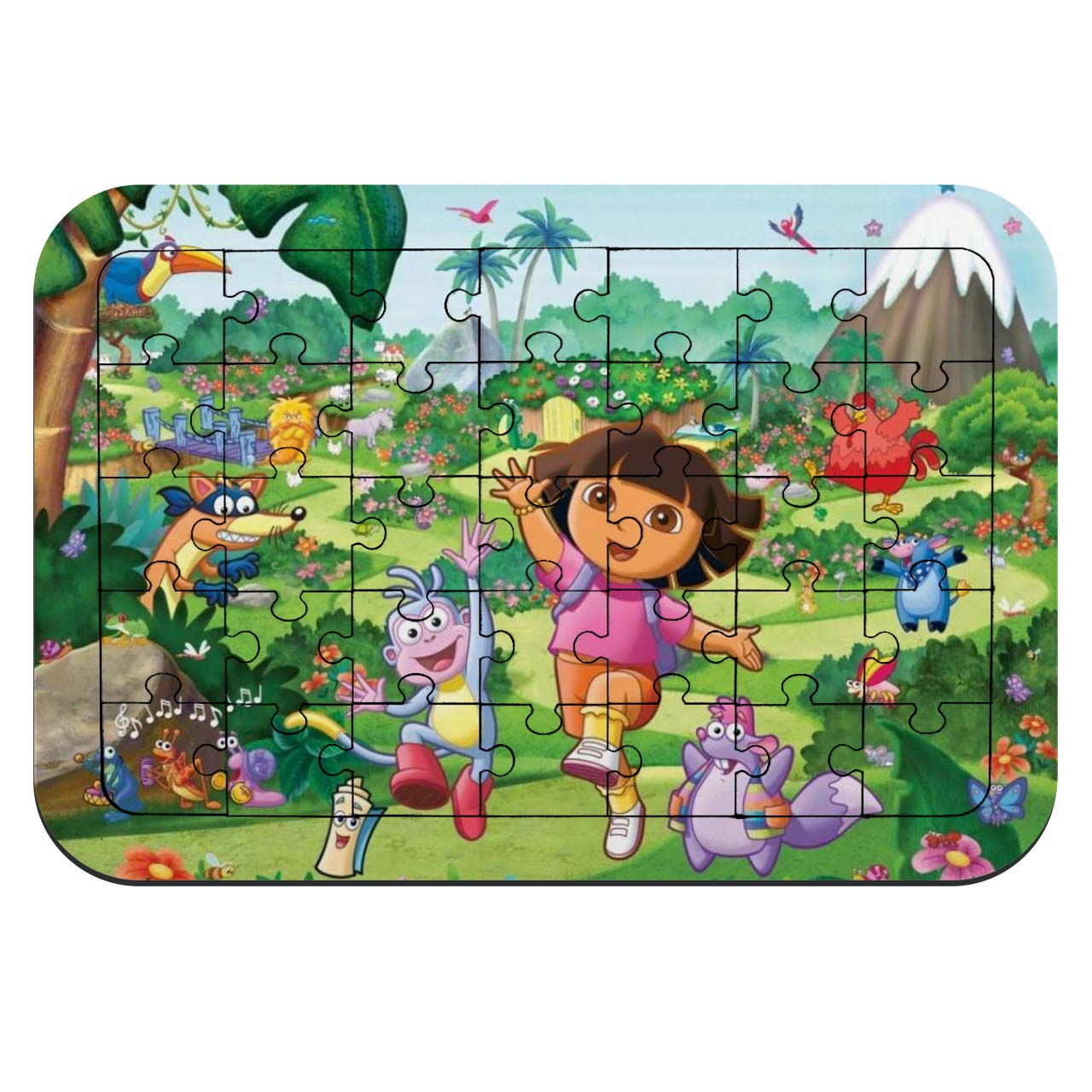  پازل 35 تکه طرح انیمیشن دورای جهانگرد مدل NI731