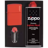 ست هدیه فندک زیپو مدل  Red Matte with Zippo Logo کد 235
