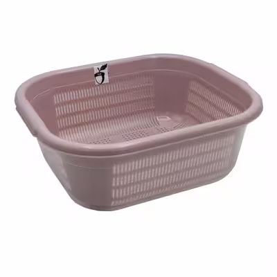آبکش و لگن مدل بلوط کد YPM-T39-31x27.5CM بسته 2 عددی