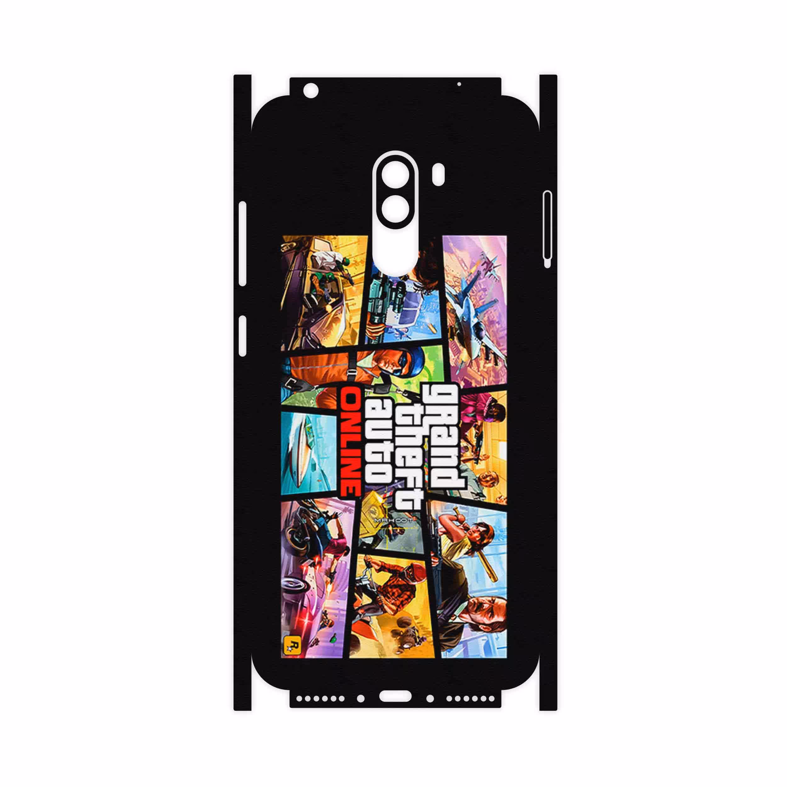 برچسب پوششی ماهوت مدل GTA Online Game Series-FullSkin مناسب برای گوشی موبایل شیائومی POCOPHONE F1