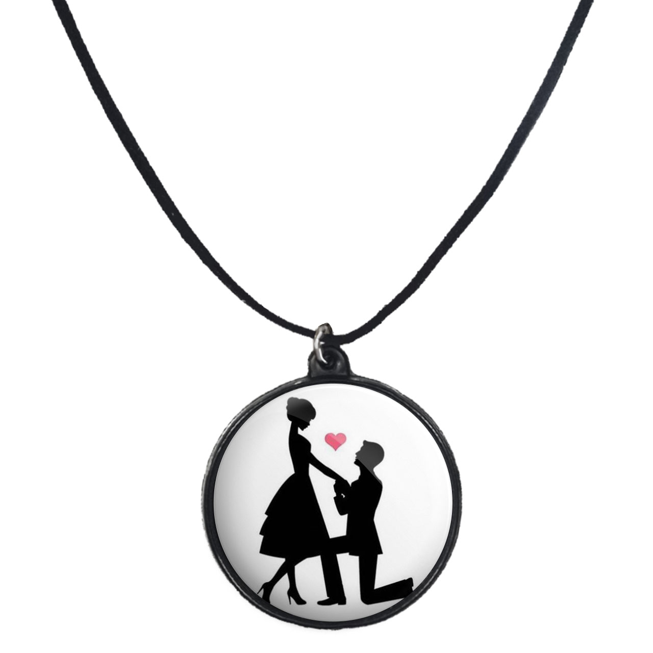 گردنبند پرمانه طرح عاشقانه کد pmb.5296 مدل دو طرفه