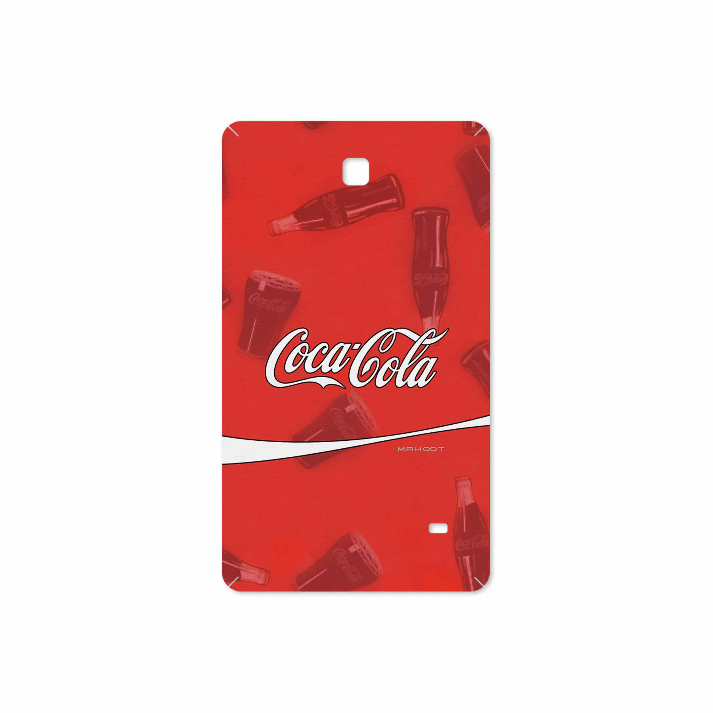 برچسب پوششی ماهوت مدل Coca-Cola-Logo مناسب برای تبلت سامسونگ Galaxy Tab 4 7.0 2014 T230
