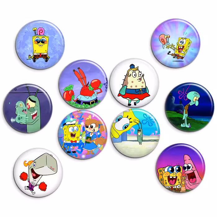 پیکسل  پرمانه طرح باب اسفنجی کد  pmg.59مجموعه 10 عددی