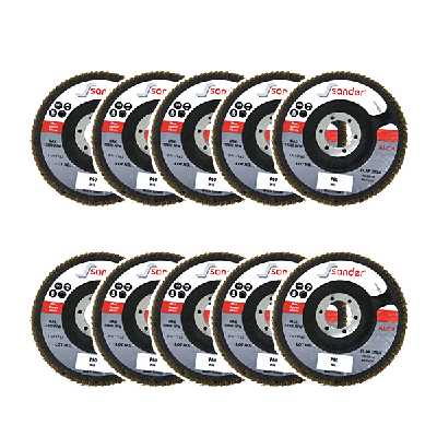 مجموعه 10 عددی سنباده فلاپ دیسک ساندر مدل AAALOXP60