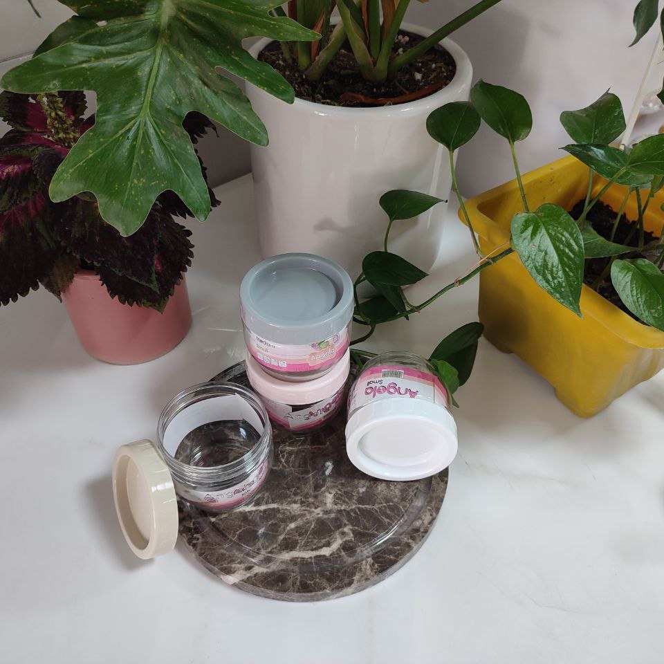 بانکه همه کاره کوچک آنجلا پلاستیک شفاف درب پلاستیکی رنگی با کیفیت 