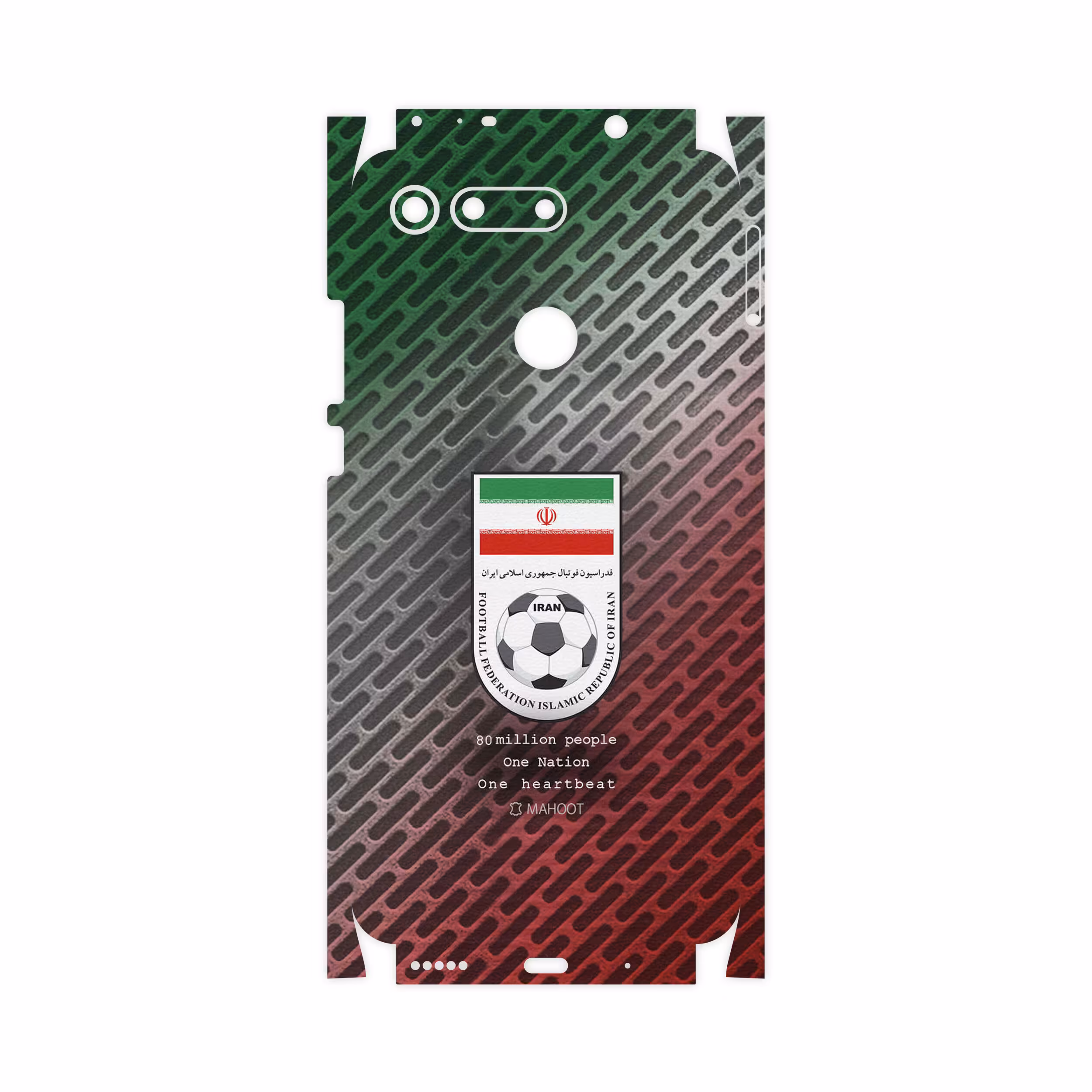 برچسب پوششی ماهوت مدل Iran-National-Football-Team-FullSkin مناسب برای گوشی موبایل آنر View 20