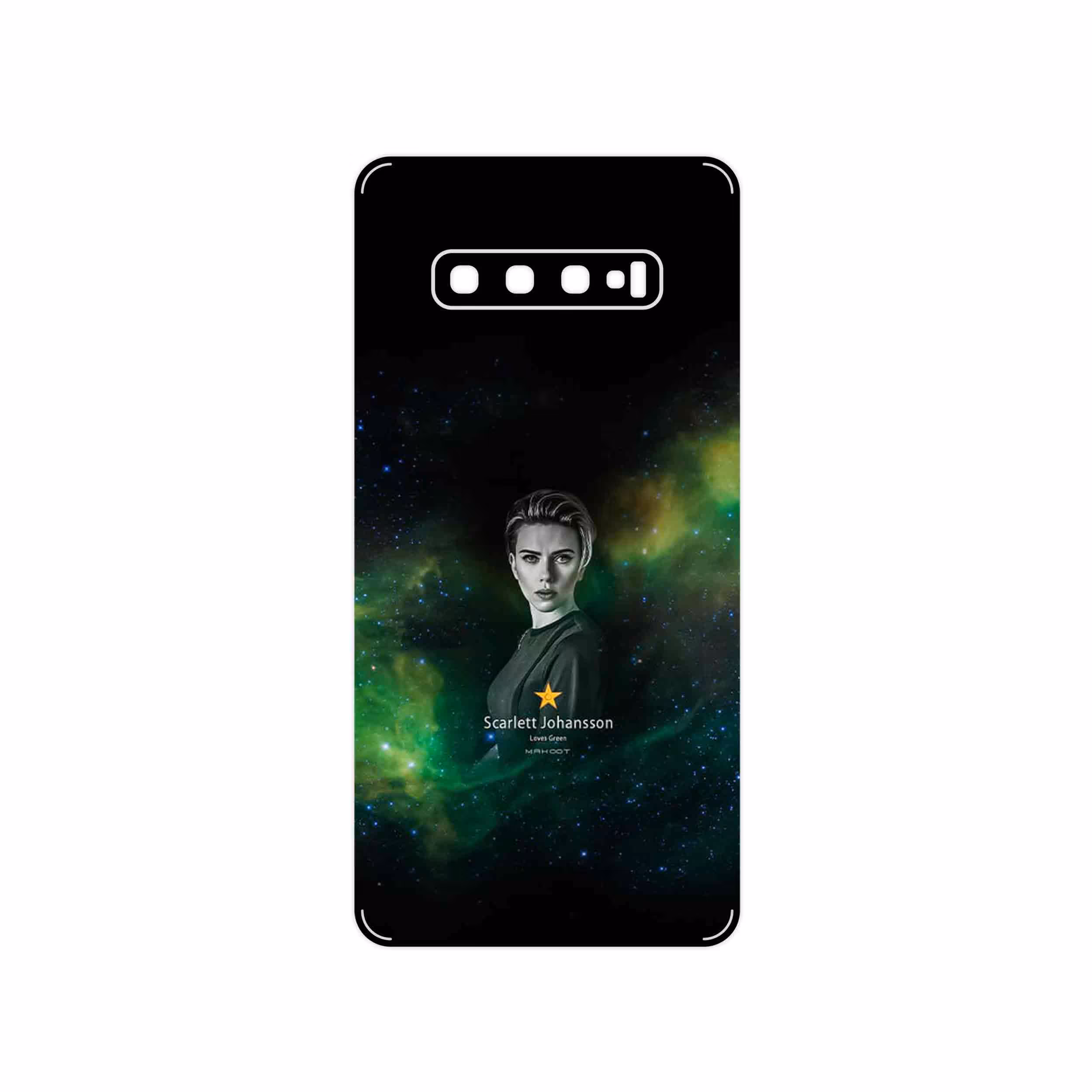 برچسب پوششی ماهوت مدل Scarlett Johansson مناسب برای گوشی موبایل سامسونگ Galaxy S10 Plus