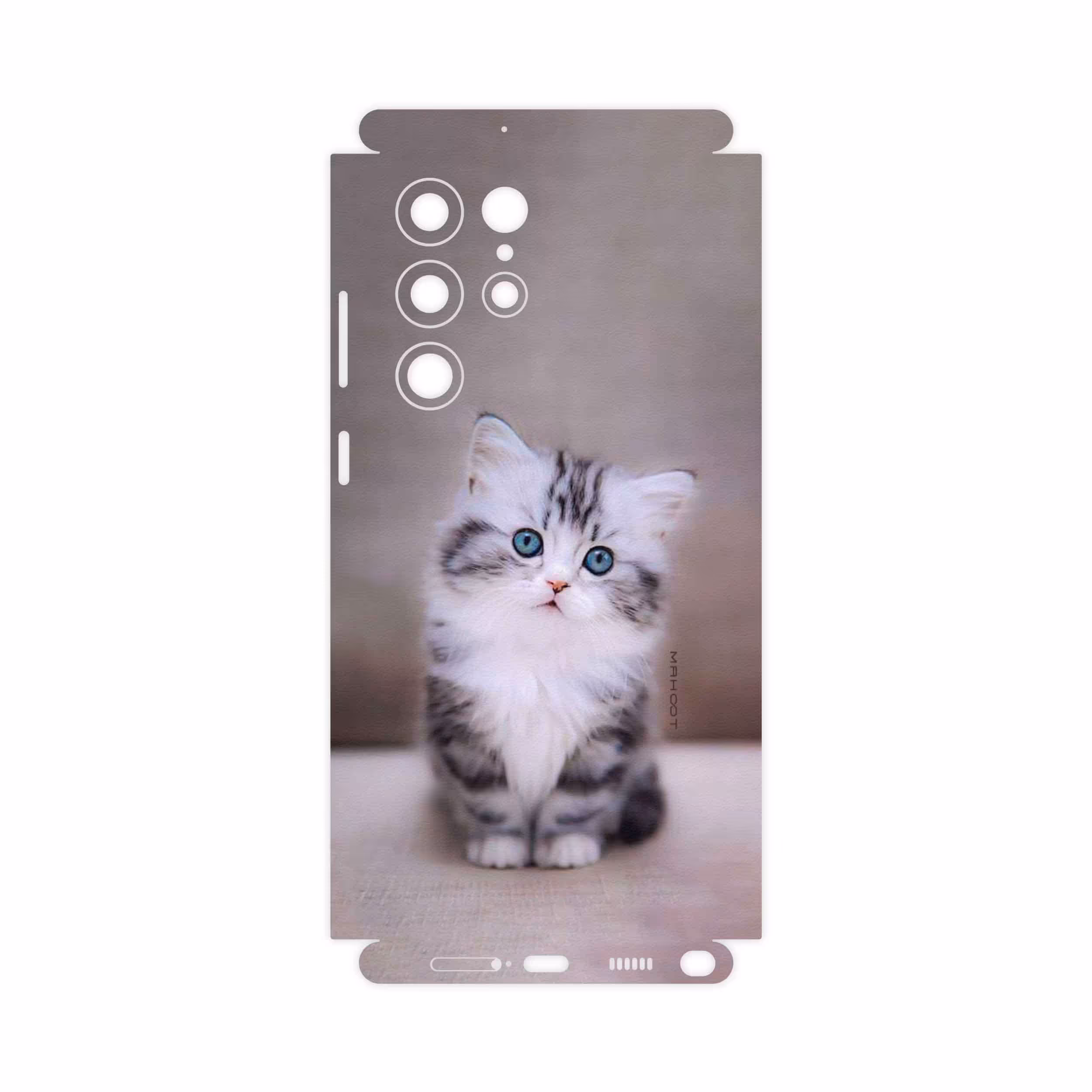 برچسب پوششی ماهوت مدل Cat-2-FullSkin مناسب برای گوشی موبایل سامسونگ Galaxy S22 Ultra 5G