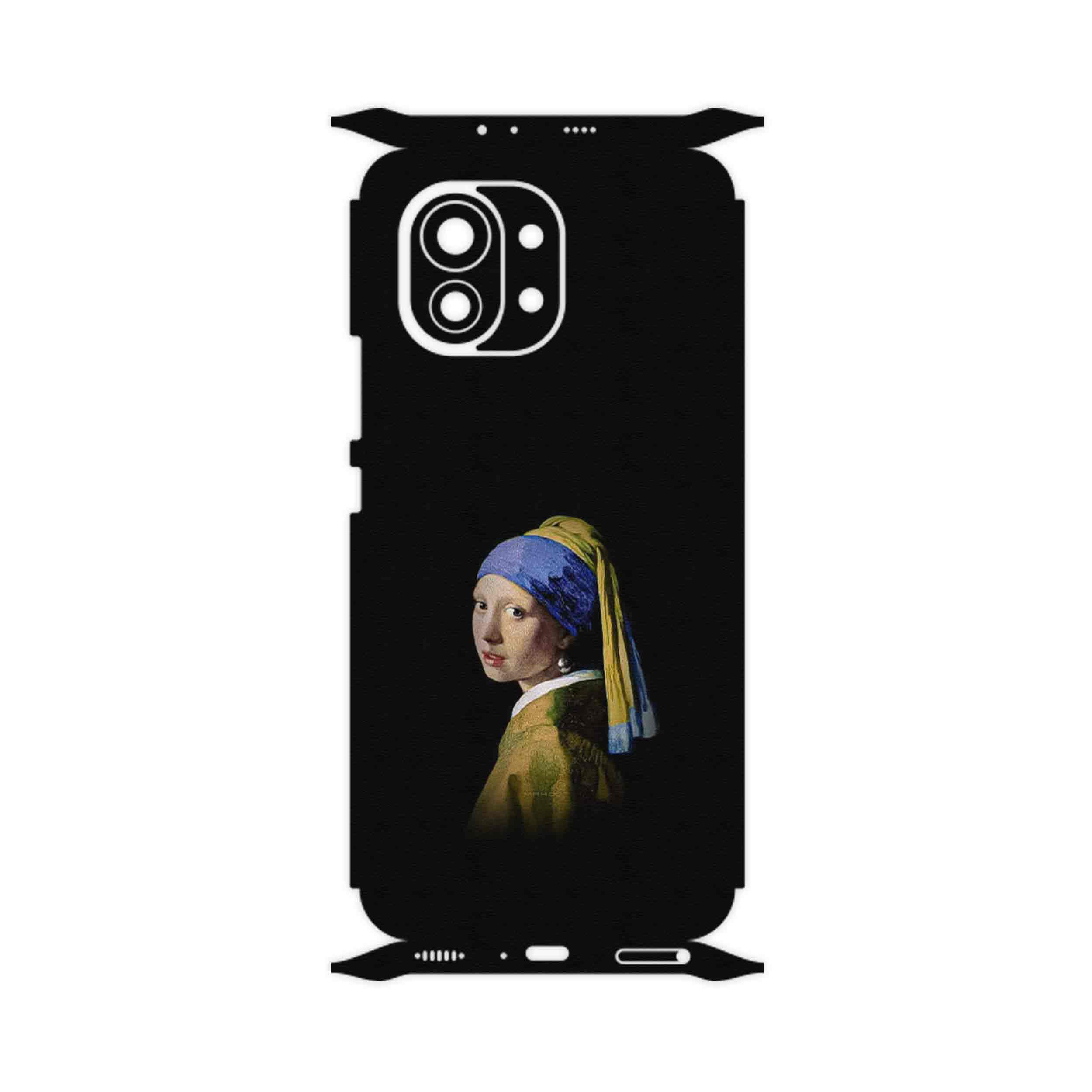 برچسب پوششی ماهوت مدل Girl with a Pearl Earring of Vermeer-FullSkin مناسب برای گوشی موبایل شیائومی Mi 11 5G