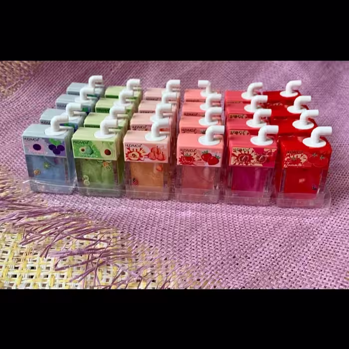 پک 20 عددی بالم لب ابیموه ای شاین بدون رنگ ویتامینه و ابرسان لب ها رفع خشکی لب 
