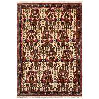 فرش قدیمی دستباف ذرع و نیم سی پرشیا کد 187143