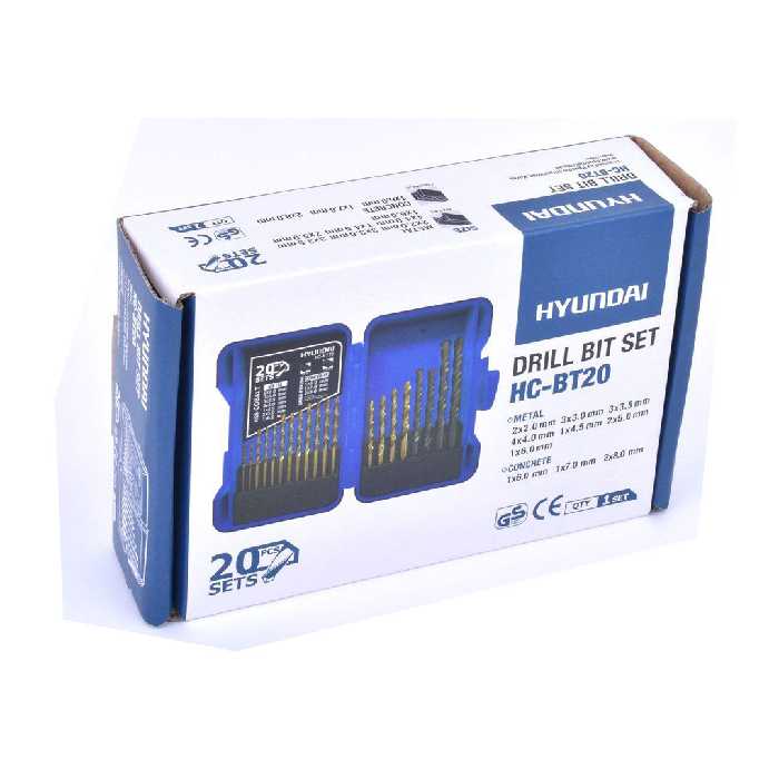 مجموعه 20 عددی مته هیوندای مدل BT20