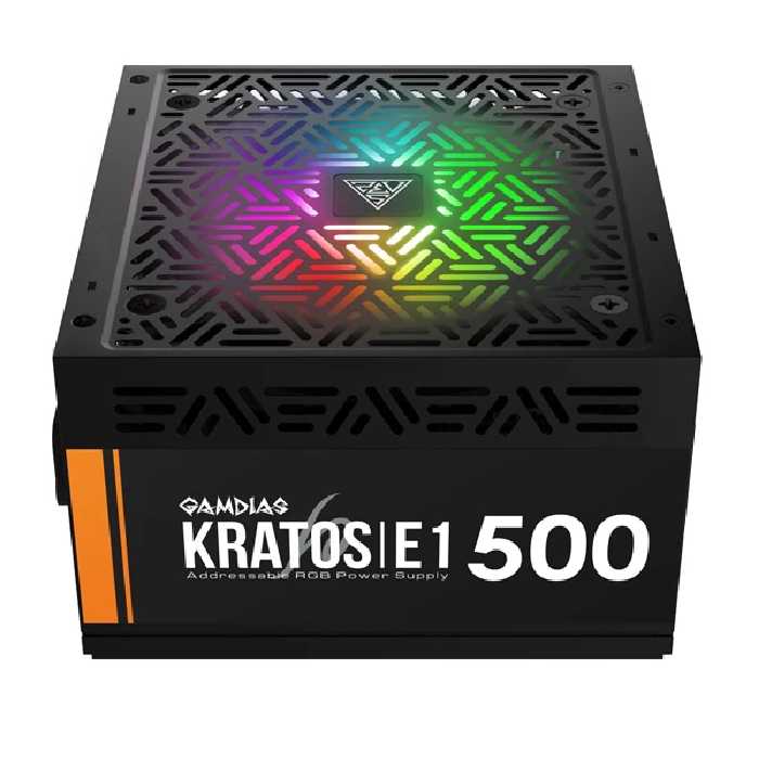 منبع تغذیه کامپیوتر گیم دیاس مدل KRATOS E1 500 - فروشگاه اینترنتی سیب سبز