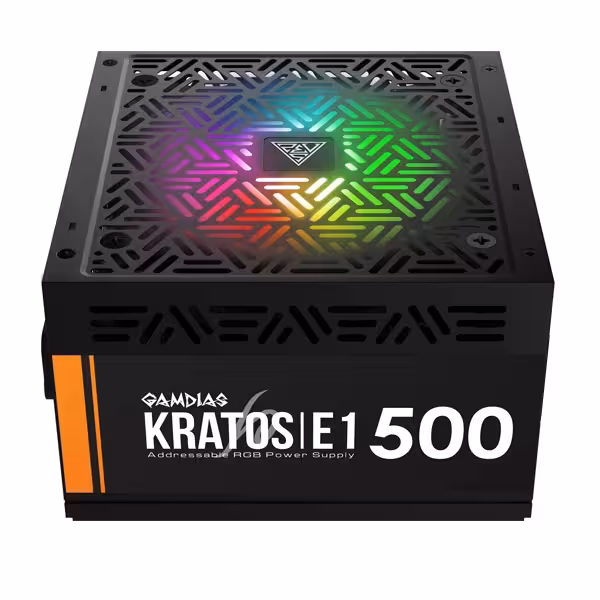 منبع تغذیه کامپیوتر گیم دیاس مدل KRATOS E1 500 - فروشگاه اینترنتی سیب سبز