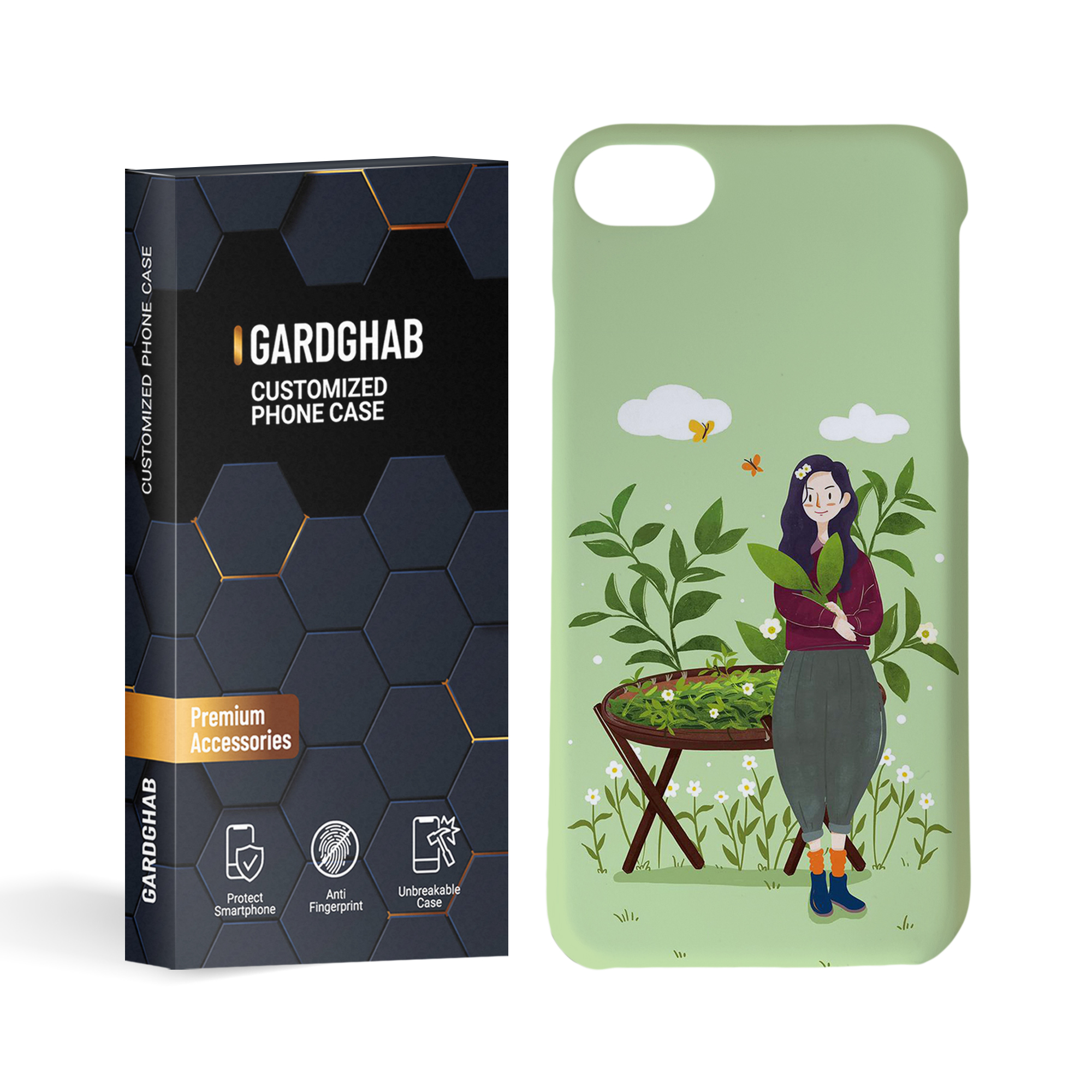 کاور گارد قاب مدل دخترانه مناسب برای گوشی موبایل اپل iphone 7 / 8 / se2020