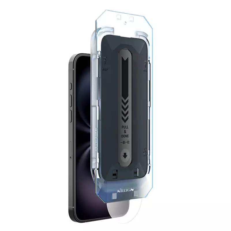 گلس حریم شخصی آیفون 16 نیلکین همراه با کیت نصب برای Nillkin Amazing Guardian Full coverage privacy tempered glass for Apple iPhone 16 (2024)
