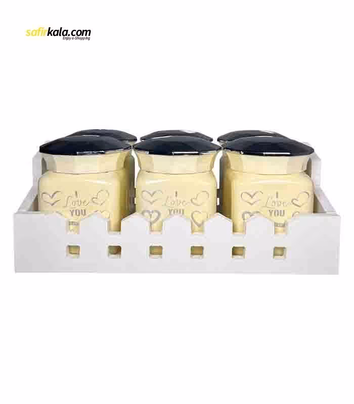 ست جا ادویه 6 پارچه مدل 8009 کد 101106