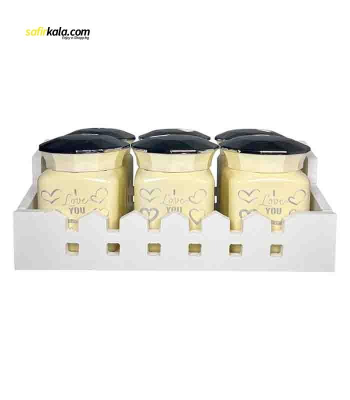 ست جا ادویه 6 پارچه مدل 8009 کد 101106