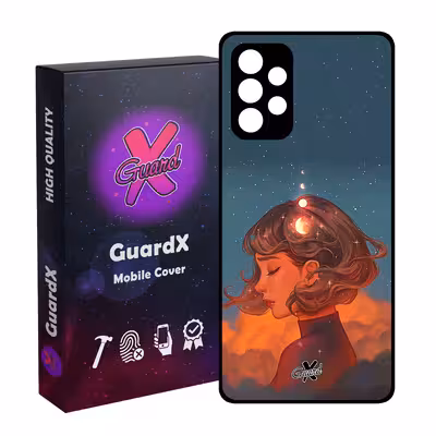 کاور گارد ایکس طرح Girl مدل Glass10302 مناسب برای گوشی موبایل سامسونگ Galaxy A32 4G