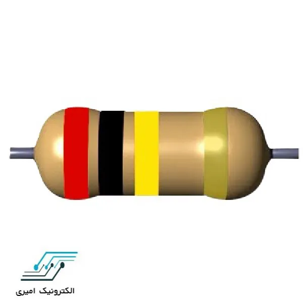 مقاومت 200 کیلو اهم 3 وات 5 درصد