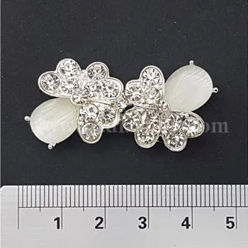 گل سینه جفتی نقره ای