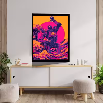 تابلو مدل GREAT WAVE کد F-7008