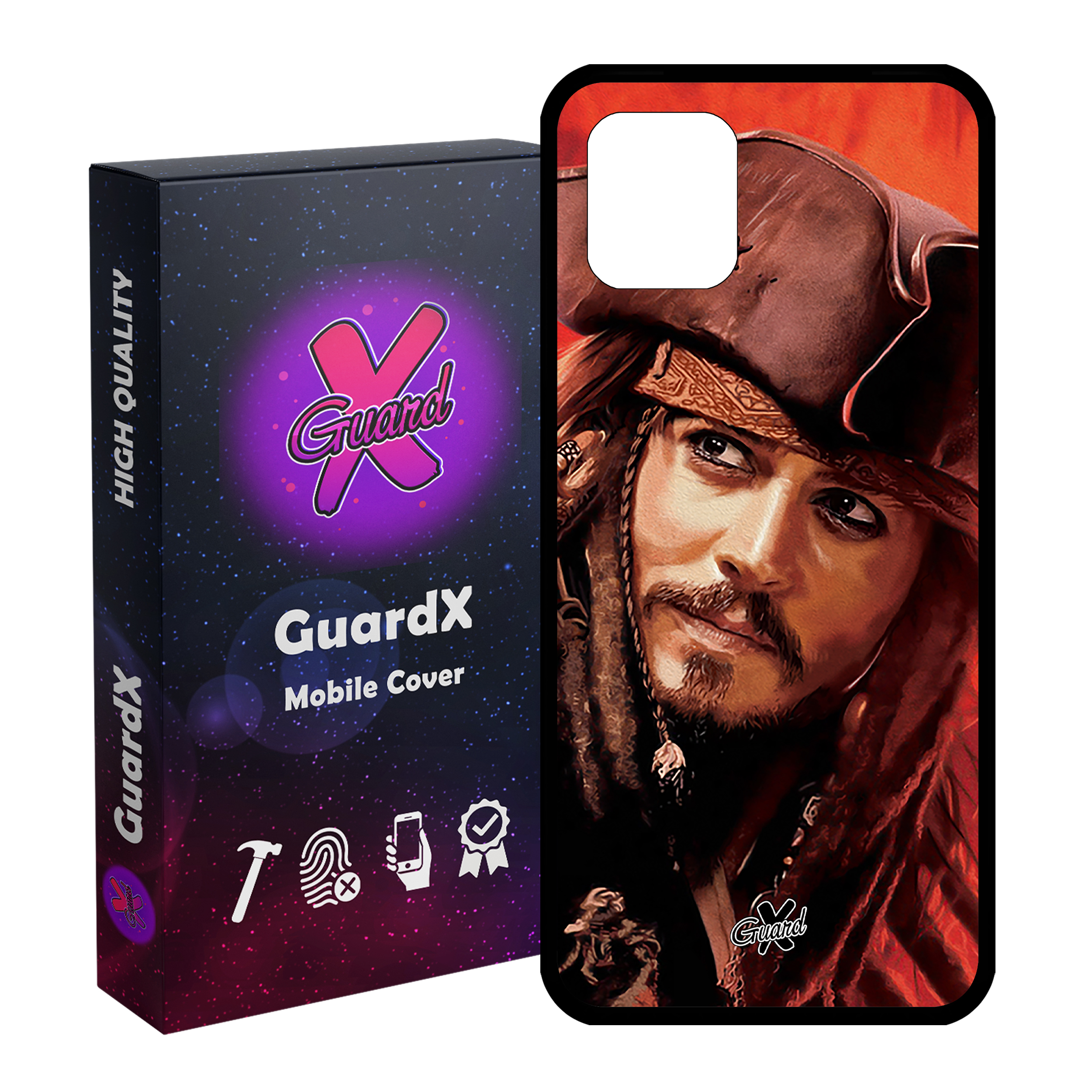 کاور گارد ایکس طرح Johnny Depp مدل Glass10205 مناسب برای گوشی موبایل سامسونگ Galaxy Note 10 Lite