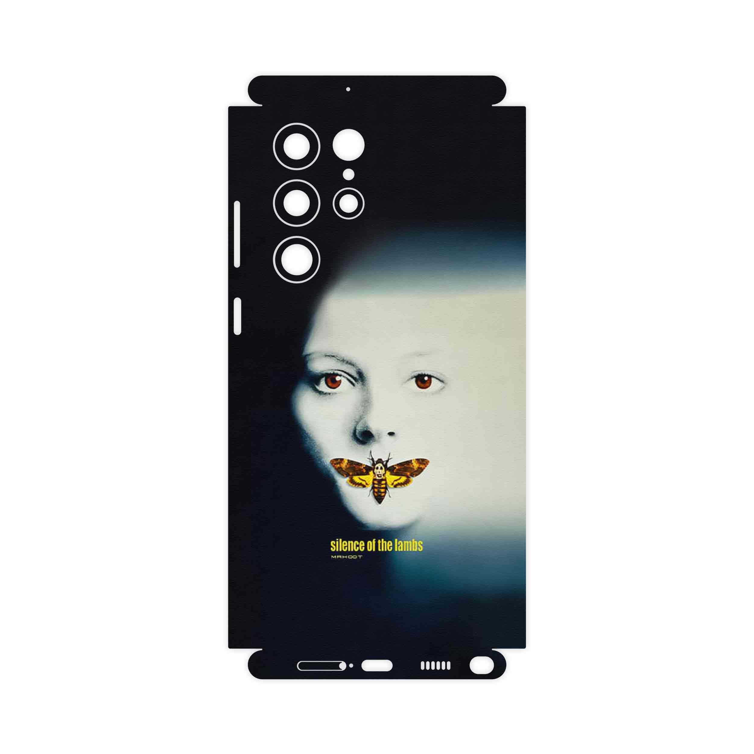 برچسب پوششی ماهوت مدل Silence of the Lambs-FullSkin مناسب برای گوشی موبایل سامسونگ Galaxy S22 Ultra 5G