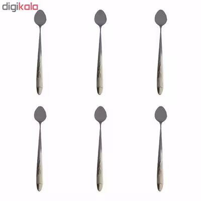 قاشق شربت خوری مدل S-KZH بسته 6 عددی